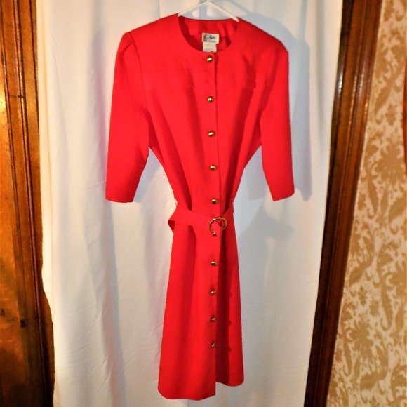 *** D'Aillards *** Button Front DRESS - Size 14 - Picture 1 of 2